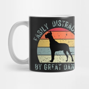 Easily distracted by great Danes Mug